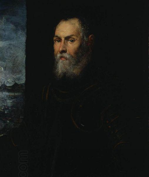 Jacopo Tintoretto Portrait of a Venetian admiral. China oil painting art